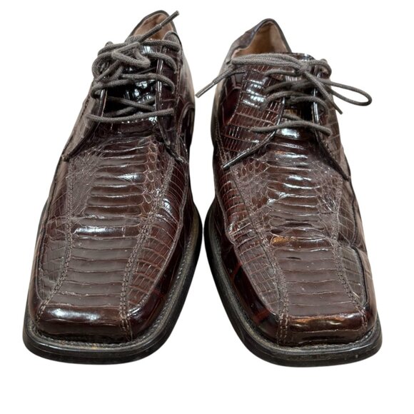 STACY ADAMS Genuine Snake Leather Oxfords - Picture 6 of 10